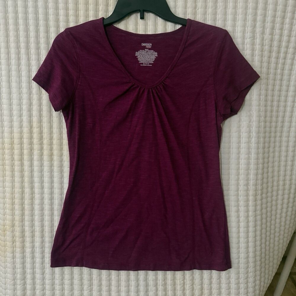 Danskin Now Women's Top Maroon Active Wear Medium
